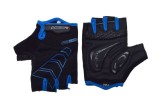 Manusi ciclism adulti, Leoshi Pro-Line, cu gel, culoare negru/albastru, marime M Cod:LSL3434