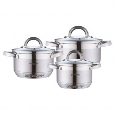 Set oale inox Bohmann, 6 piese, capac sticla