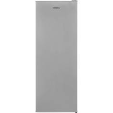 Frigider cu o usa Heinner HF-V255SE++, 255 l, Termostat ajustabil, Lumina LED, 4 rafturi sticla frigider, Clasa E, Argintiu