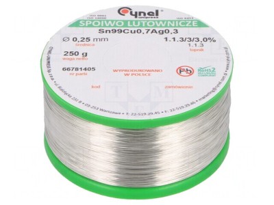 S&amp;acirc;rmă de Lipit Fără Plumb 250g 250um Bobină foto