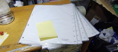 Separatoare 1-10 file pentru dosare albe A4 #han