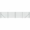 Gard plasa de sarma cu bordura, verde, 1,4x10 m