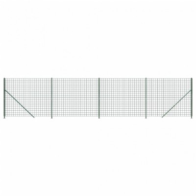 Gard plasa de sarma cu bordura, verde, 1,4x10 m foto