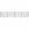 Gard plasa de sarma cu bordura, verde, 1,4x10 m