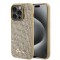Husa originala Guess iPhone 15 Pro Disco Metal Script, auriu, GUHCP15LPMSDGSD
