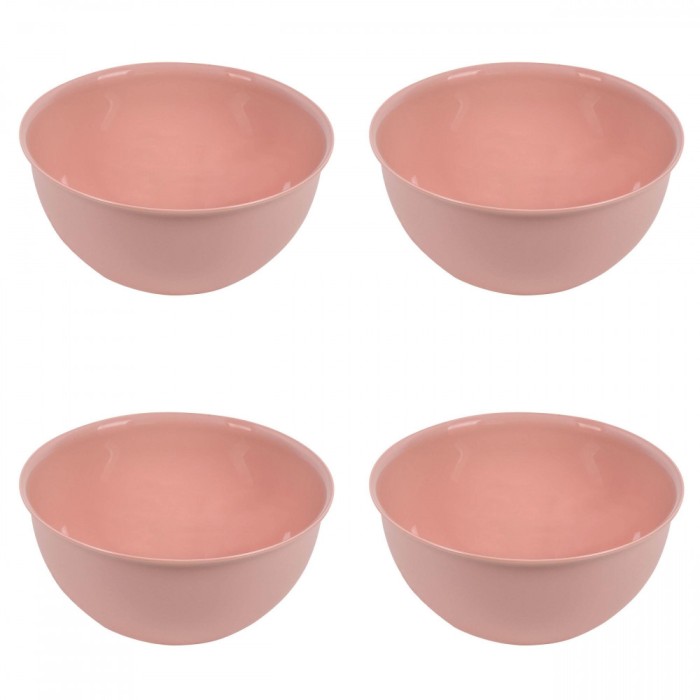 Set boluri, 4 piese, 3 L, Plastic, Roz