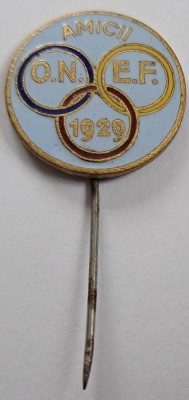 Insigna Amicii ONEF 1929, rara foto