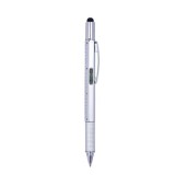 Cumpara ieftin Pix multifunctional 6 in 1, rigla, 2 surubelnite, touchscreen, nivela cu bula, metal, 14.8 cm - Alb