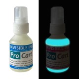 Cerneala UV invizibila Cyan pentru securizare si marcaje, universala, flacon 50 ml