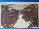 CARTE POSTALA interesanta . GRADINA PUBLICA, Circulata, Printata