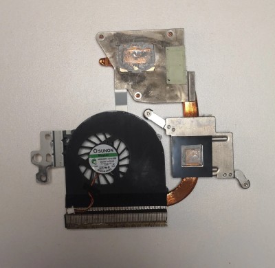 Cooler ventilator CPU + radiator Dell Inspiron N5110 foto