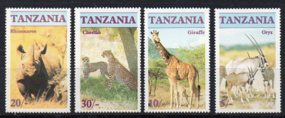 TANZANIA 1986, Fauna, MNH, serie neuzata foto
