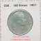 Cehoslovacia 100 korun 1951 argint - Communist Party - km 33 - D25301
