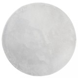 Cumpara ieftin Covor HUARTE, fir scurt, moale si lavabil, gri, &Oslash; 80 cm