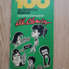 100 de sportivi români văzuți și comentați de Al. Clenciu, 1978 - caricaturi
