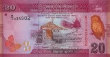 SRI LANKA █ bancnota █ 20 Rupees █ 2010 █ P-123a █ UNC █ necirculata