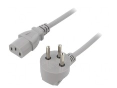 Cablu Alimentare IEC C13 mamă 3x0,75mm2 ștecher unghi PVC