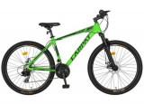 Bicicleta MTB-HT Carpat C2758C, 21 viteze, Roti 27.5inch, Cadru Aluminiu 6061, Frane pe Disc (Verde)