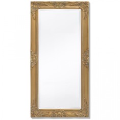 Oglinda de perete in stil baroc, 100 x 50 cm, auriu foto