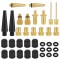 Set adaptoare pentru umflat, 36 elemente, negru / auriu