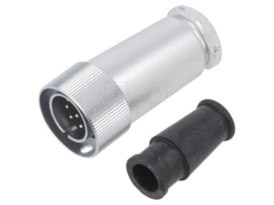 Conector Circular drept 10 pini 5A foto