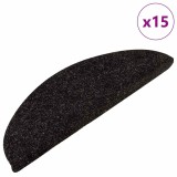Cumpara ieftin Covorase scari autoadezive, 15 buc, antracit, 56x17x3 cm