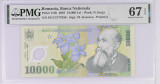 10.000 lei 2001 gradata PMG 67 EPQ Superb Gem Unc, polimer