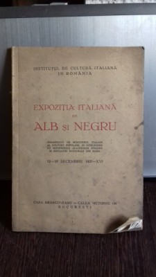 EXPOZITIA ITALIANA DE ALB NEGRU - PLIANT EXPOZITIE foto