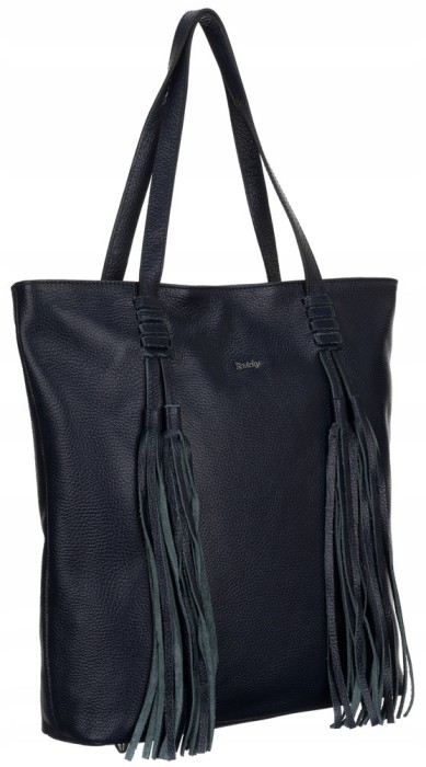 Bucsac mare pentru femei cu ciucuri