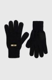 Moschino manusi de lana culoarea negru, M2973 65379
