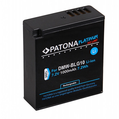 Acumulator Patona Platinum DMW-BLG10, DMW-BLE9, DMC-GF3, DMC-LX85, DMC-LX100 1000mAh replace Panasonic-1286 foto