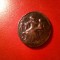 Medalion religios inceput de sec. XIX , fara toarta , h= 2,3 cm , bronz