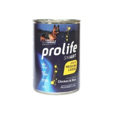 HRANA UMEDA PENTRU CAINI PREMIUM PROLIFE DOG ADULT SMART MEDIUM LARGE PUIOREZ CV 400G