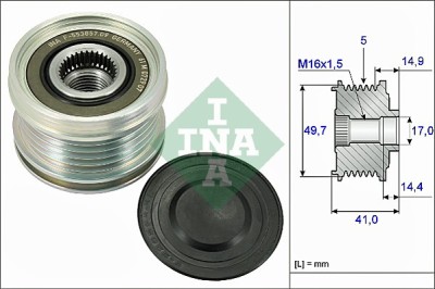 INA 535 0101 10 Sistem roata libera, generator foto