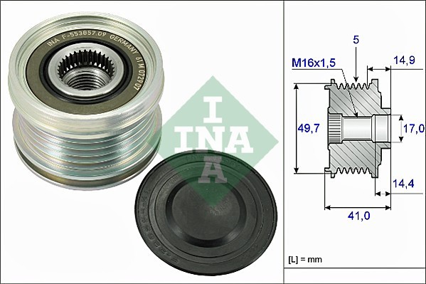 INA 535 0101 10 Sistem roata libera, generator