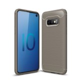 Husa TPU OEM Carbon pentru Samsung Galaxy S10e G970, Maro