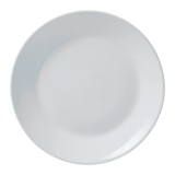 Set de 6 farfurii albe, diametru 20 cm