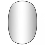 Oglinda de perete, negru, 60x40 cm