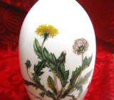 VAZA PORTELAN MODEL BOTANICA CU PAPADIE SI CUCUTA 21 CM