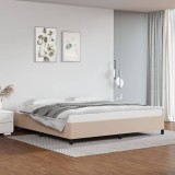 Cumpara ieftin Cadru de pat, cappuccino, 200x200 cm, piele ecologică