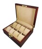 Caseta Rosie din lemn pentru depozitarea ceasurilor 8 spatii WZ4689, Watchbox