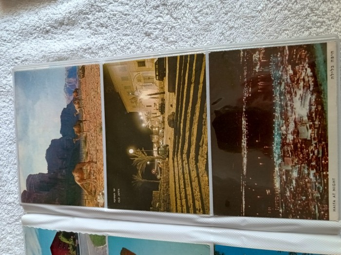 lot trei carti postale ,vederi , vechea JAFFA ,ORIENTUL MIJLOCIU , anii 1970.