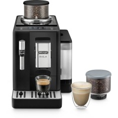 Espressor Automat Delonghi Rivelia EXAM440.35.B, 1.4,L 2 Recipiente pentru cafea, 19Bar, 1450W, Onyx Negru