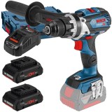 Bosch GSR 18V-110 C + ProCORE + GAL 1880 CV - Masina de gaurit si insurubat 110 Nm valiza speciala + Set 2 acumulatori si incarcator Li-Ion 18 V 4 Ah