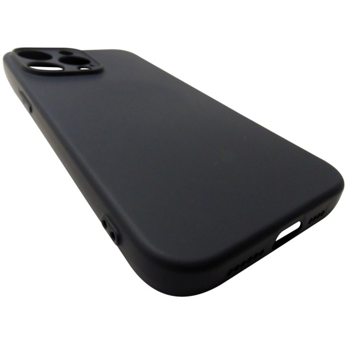 Husa silicon TPU Matte neagra pentru Apple iPhone 15 Pro Max
