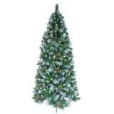 Cumpara ieftin Brad Artificial Nins 240 cm cu Conuri Decorative &ndash; Verde