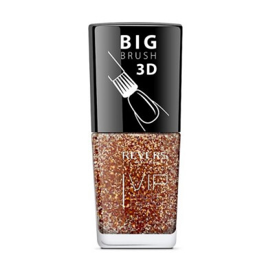 Lac de unghii Vip, 3D, Revers, sclipici auriu, 12 ml, Nr 219 foto