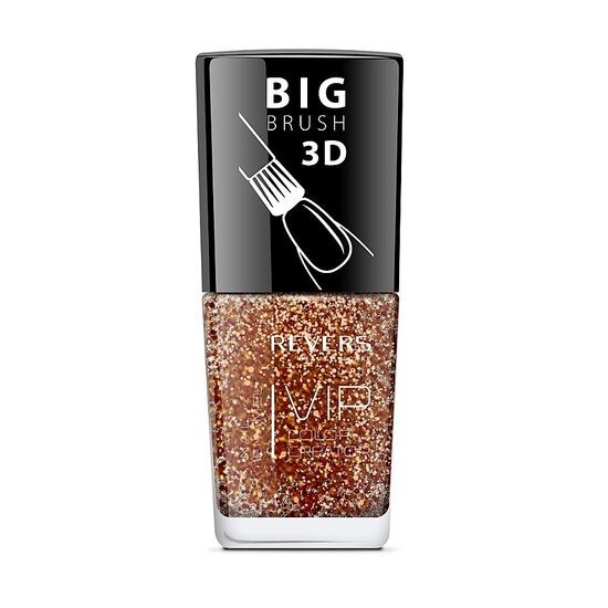 Lac de unghii Vip, 3D, Revers, sclipici auriu, 12 ml, Nr 219