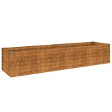 Cumpara ieftin Pat de gradina inaltat 194x50x36 cm, otel corten
