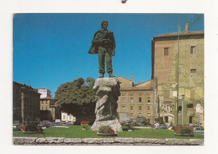 FA4 -Carte Postala- ITALIA - Parma, Monumenti di Partigiano, circulata